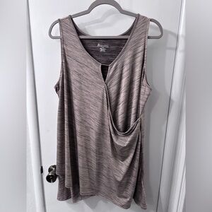 Lane Bryant Drape Tank Top V-neck